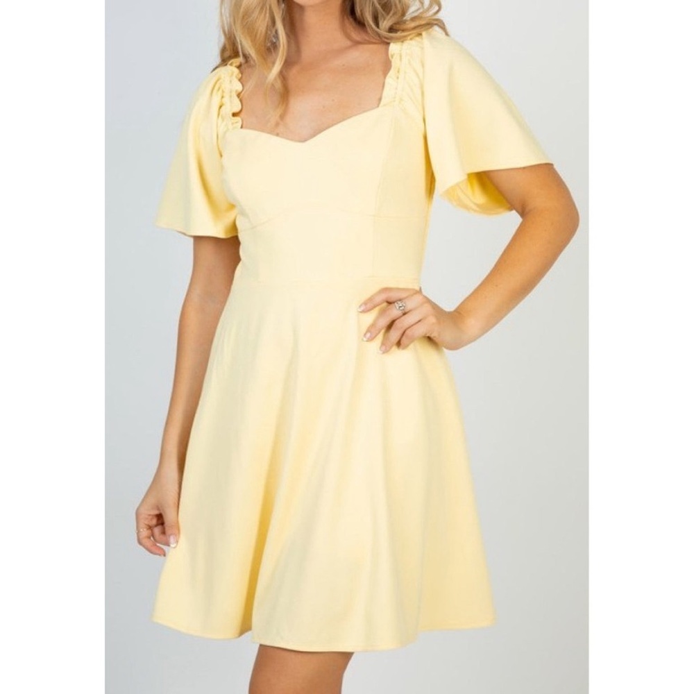 White Birch Short Sleeves Solid Knit Dress